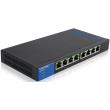 linksys lgs108p 8 port desktop gigabit poe switch photo