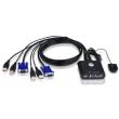 aten cs22u 2 port usb cable kvm switch photo