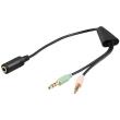 GOOBAY 48980 ADAPTER FROM IPHONE HEADSET TO 2X3.5MM STEREO PLUG