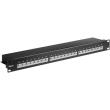 goobay 93048 24 port stp cat6 1u 19 patch panel black photo