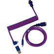 kalodio keychron cab 3 premium coiled angled usb c to usb c purple 108m cab 3 photo