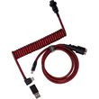 kalodio keychron cab 4 premium coiled angled usb c to usb c red 108m cab 4 photo