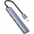 yesido hb18 usb hub 4in1 grey photo
