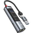 yesido hb21 usb usb c hub 5in1 grey photo
