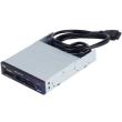 silverstone fp37 premium 35 front bay card reader with sdxc usb30 black silver photo silverstone fp37 premium 35 front bay card reader with sdxc usb30 black silver photo