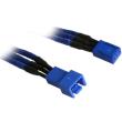 bitfenix 3 pin extension 30cm sleeved blue blue photo bitfenix 3 pin extension 30cm sleeved blue blue photo
