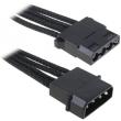 bitfenix molex extension 45cm sleeved black black photo bitfenix molex extension 45cm sleeved black black photo