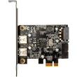 silverstone sst ec04 e pcie card for 2 int ext usb30 ports photo