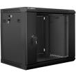 lanberg wall mounted rack 19 9u 600x450mm demounted flat pack black photo