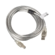 lanberg cable usb 20 am bm ferrite transparent 5m photo