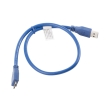 lanberg cable usb 30 micro am mbm5p blue 05m photo