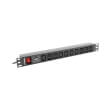 lanberg power distribution unit pdu 1u 10a 10 sockets 2m black photo