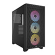 case corsair 3000d icue rgb airflow tempered glass midi tower black photo