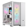 case corsair 6500d airflow dual chamber tempered glass midi tower white photo
