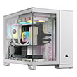 case corsair 2500x dual chamber tempered glass midi tower white photo