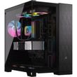 case corsair 6500x dual chamber tempered glass midi tower micro atx black obsidian aluminum photo