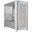 case corsair frame 4000d rs argb modular midi tower tempered glass white mini itx micro atx atx eat photo