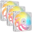 CORSAIR RS120-R ARGB 120MM PWM REVERSE FAN TRIPLE PACK WHITE CO-9050197-WW