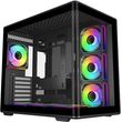 case cooler master elite 600 tempered glass atx 7x120mm argb fans black photo