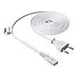 akyga power cable for notebook ak rd 06a eight cca cee 7 16 iec c7 15 m white photo