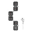 LOGILINK LPS276U SOCKET 4-WAY SNAKE SHAPED 2X USB-A WHITE/BLACK 1.5M