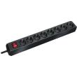 brennenstuhl eco line 8 socket black black photo