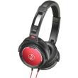 audio technica ath ws55 solid bass over ear headphones red black photo audio technica ath ws55 solid bass over ear headphones red black photo