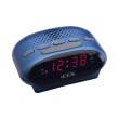 lenco icr 210 fm clock radio blue photo