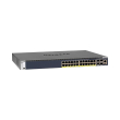 netgearm4300 28g poe managed l2 l3 l4 10g ethernet 100 1000 10000 poe 1u black photo