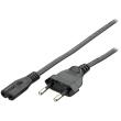 euro power cable 2 pin black 18m photo euro power cable 2 pin black 18m photo