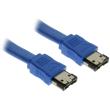 inline esata ii external connection cable 05m blue photo