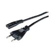hama 29167 mains lead 2 pin cable euro plug 15m black photo