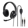 HAMA 139925 HS-P300 PC OFFICE HEADSET, STEREO, BLACK