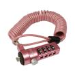 logilink nbs007 heavy duty security cable with 4 dial combination lock pink photo