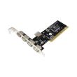 logilink pc0028 usb 20 pci card 4 1 port 4x external 1x internal via chip photo