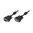 logilink cv0019 vga extension cable male female double shielded with 2x ferrit core 10m black photo