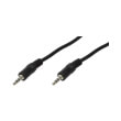 logilink ca1049 audio cable 2x 35mm male stereo 1m black photo