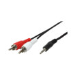 logilink ca1042 audio cable 1x 35mm male to 2x cinch male 15m photo