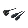 logilink cp101 y power cord 1x schuko male angled photo