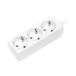 logilink lps205 3 socket outlet strip with child protection white photo