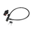 hama 178109 bicycle cable lock 65cm black photo