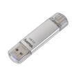hama 124163 c laeta flash pen 64gb usb 31 usb30 type c silver photo