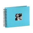 hama 113673 fine art spiral bound album 24x17cm 50 black pages turquoise photo