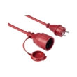 hama 137242 outdoor extension cable ip44 25m red photo