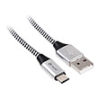 tracer usb 20 cable type c a male c male 1m black silver photo