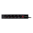 tracer surge protector 5 socket power guard 18m black photo