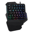 logilink id0181 illuminated one hand gaming keyboard black photo