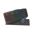 logilink id0185 gaming combination set keyboard german qwertz layout mouse mousepad photo