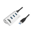 LOGILINK CR0045 USB 3.0 3-PORT HUB WITH CARD READER AND ALUMINUM CASING