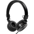 logilink hs0049bk foldable stereo headphone black photo
